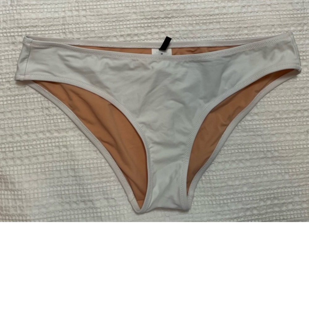 J. Crew White Bikini Bottom Size M